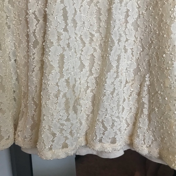 Free People Ivory Keyhole Mini Dress - Picture 6 of 7